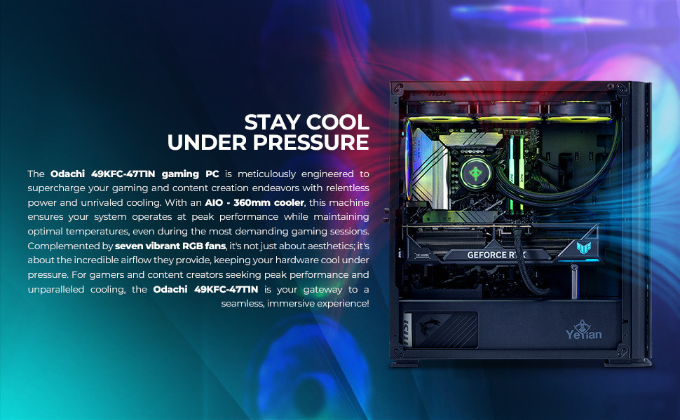 Yeyian Odachi OD49KFC-47T1N Gaming Desktop 